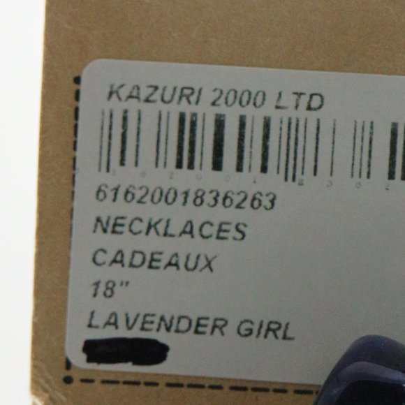 KAZURI Beads Cadeaux 18-inch Lavender Girl Necklace + Earrings + Bracelet Set - Picture 8 of 8